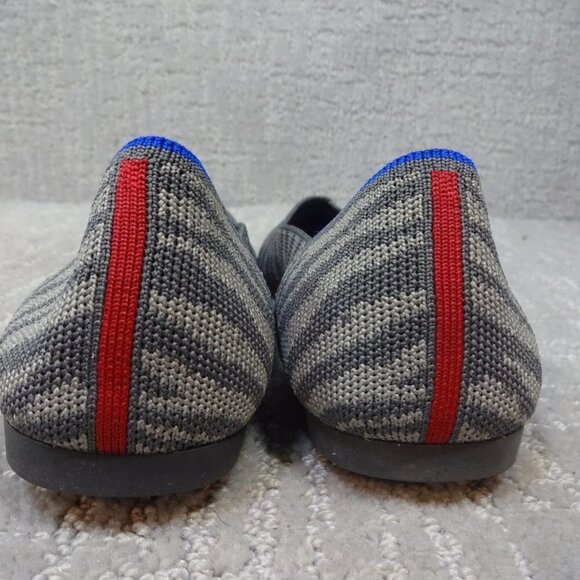 ROTHY'S The Point Retired Zebra Print Flats Slip on Shoes Women's Size 7 - Picture 4 of 12